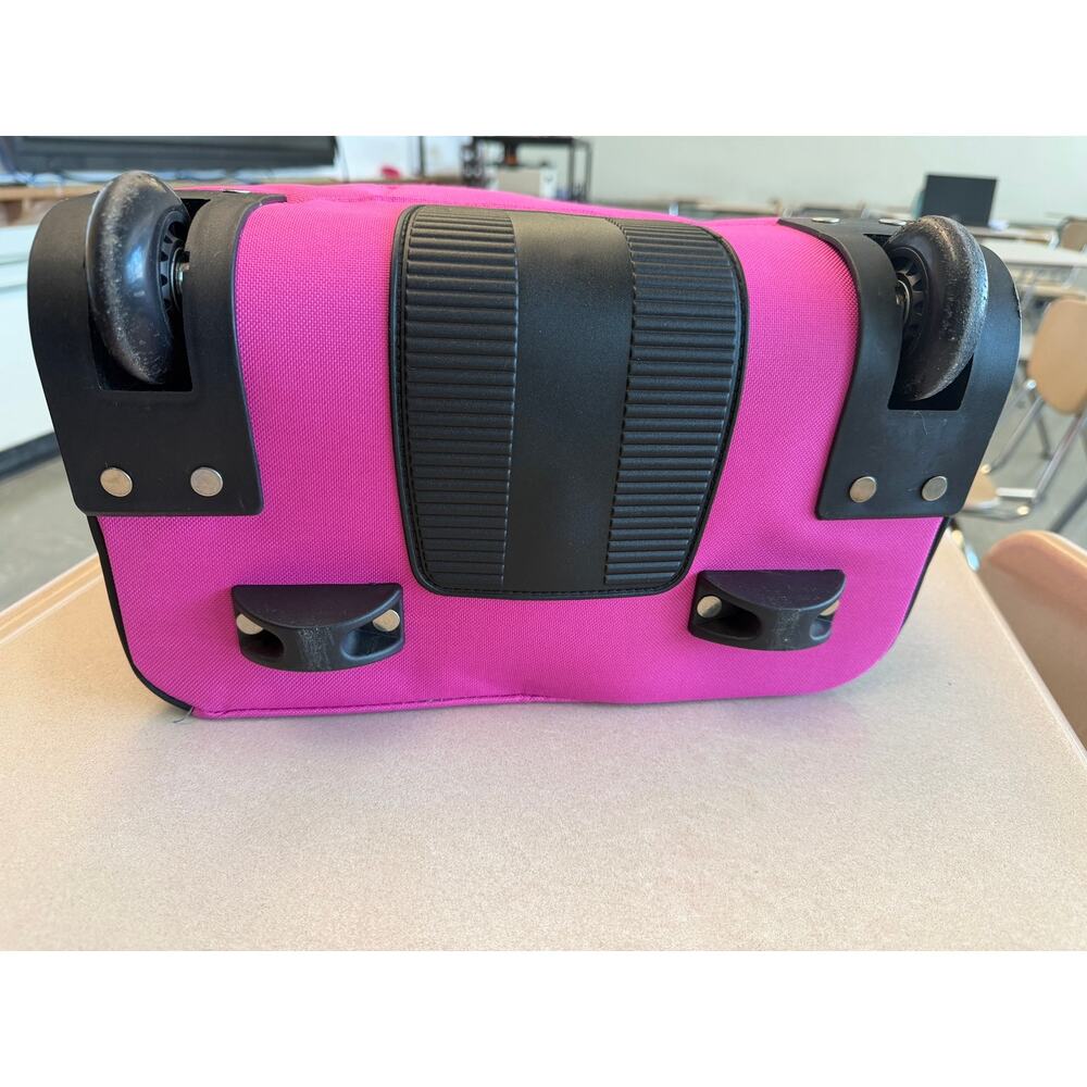 MOJO Colorado Avalanche Pink 19” Wheeled Rolling Backpack NHL - Picture 8 of 13